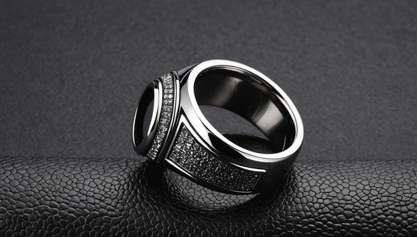 Bague pour homme en acier : look moderne et prix attractif